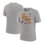 USC Trojans Men's Nike Gray Triblend Roll Call T-Shirt